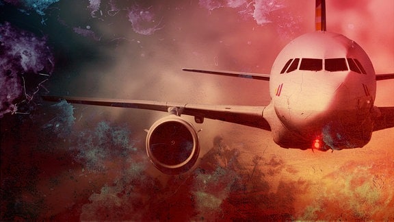 Front-Ansicht eines Germanwings-Flugzeuges